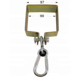 Sūpynių kablys su 90 mm kvadratiniu spaustuku