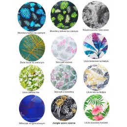 Apvali taburetės pagalvėlė, taburetė, 35 cm, daug raštų