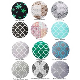 Apvali taburetės pagalvėlė, taburetė, 35 cm, daug raštų