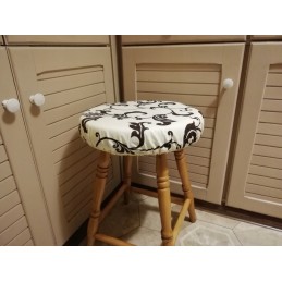 Apvali taburetės pagalvėlė, taburetė, 35 cm, daug raštų