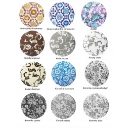 Apvali pagalvėlė 35 cm kalėdinei taburetei