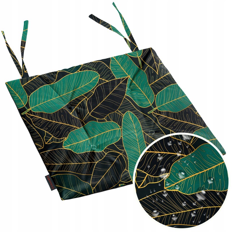 Neperšlampama pagalvėlė 40x40 cm pririšta prie sodo kėdės, raštų pasirinkimas