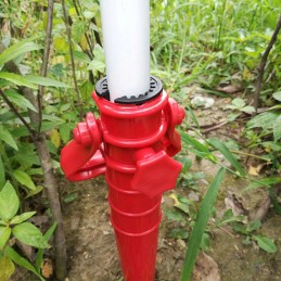 Stovas paplūdimio ar sodo skėčiui su įsukimo į žemę funkcija, sraigtas