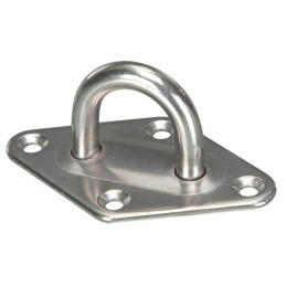 Kabliukas - šoninis žiedas 50 x 80mm - nerūdijantis plienas - šešėlinėms burėms