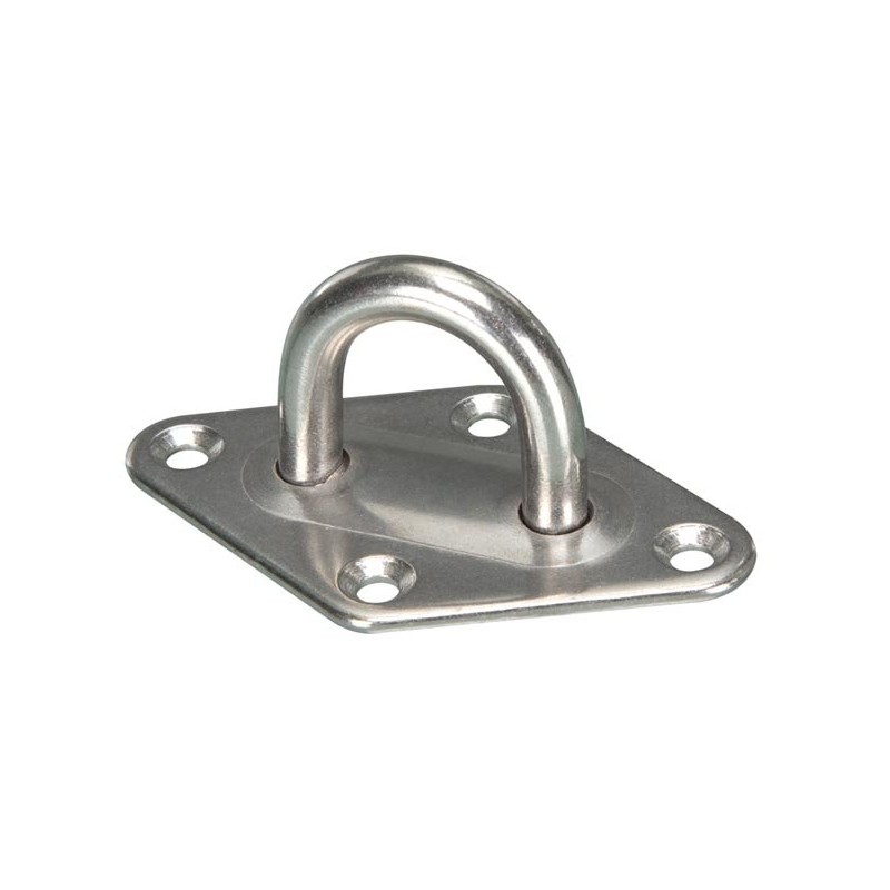 Kabliukas - šoninis žiedas 50 x 80mm - nerūdijantis plienas - šešėlinėms burėms