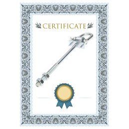 Sūpynių kablys m10x200 su apkabomis ir kaiščiais