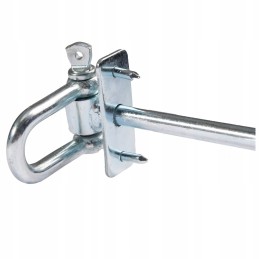 M12 siūbavimo kablys, tvirtinimas su apkabomis ir kaiščiais