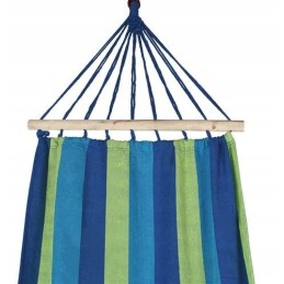 Sodo hamakas su rėmu, svirtis + užvalkalas ir virvutės, 70x170 cm, mėlyna