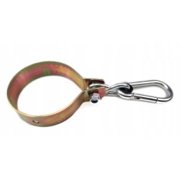 Sūpynių tvirtinimas su 100 mm apvaliu spaustuku ir ø 10 karabinu.