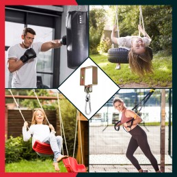 Karabino tvirtinimas su spaustukais 90 mm