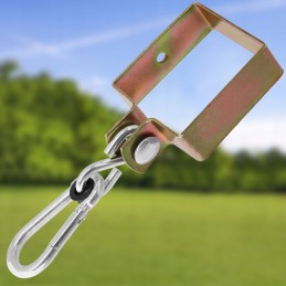 Karabino tvirtinimas su spaustukais 90 mm