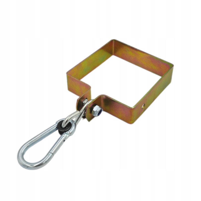 Kvadratinis spaustukas 120x120 mm plius kabliukas