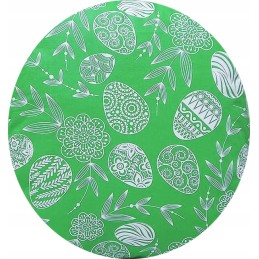 Apvali taburečių pagalvėlė 35cm, Velykinė žalia