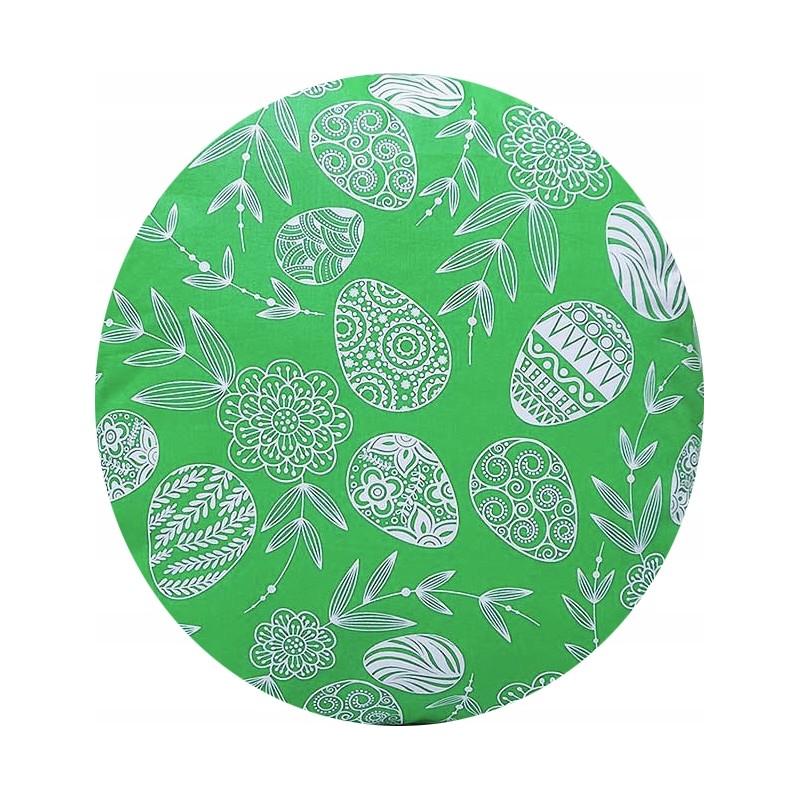 Apvali taburečių pagalvėlė 35cm, Velykinė žalia