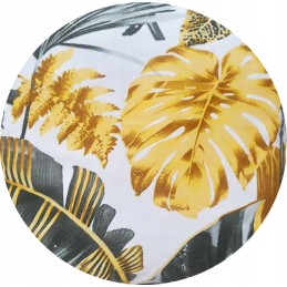 Apvali taburečių pagalvėlė 35cm, dideli monstrai, balta