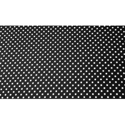 Apvali taburečių pagalvėlė 35cm žirnio juoda