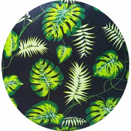 Apvali taburetės pagalvėlė 35 cm, monstery žalia, dalis