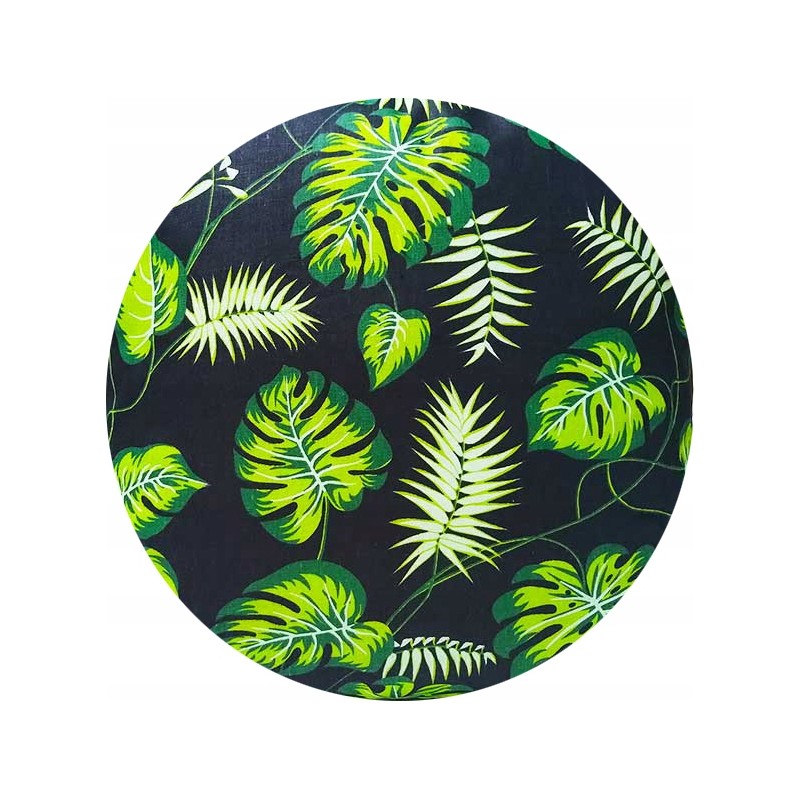 Apvali taburetės pagalvėlė 35 cm, monstery žalia, dalis