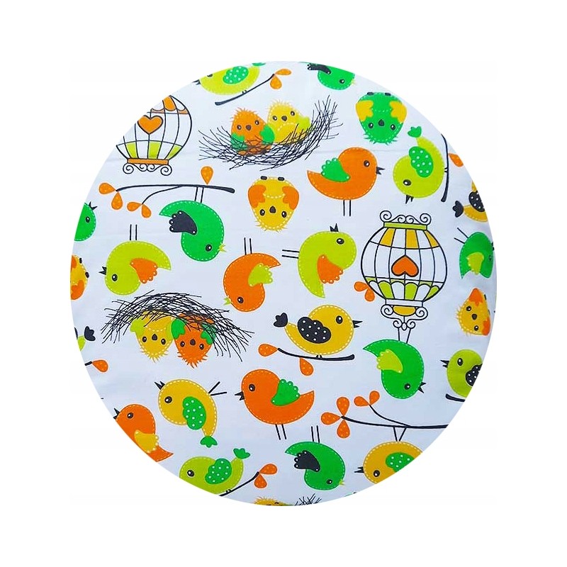Apvali taburečių pagalvėlė 35cm paukščių rojus
