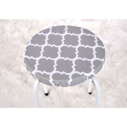Apvali pagalvėlė taburetei, 35 cm, maroko pilka