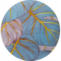 Apvali pagalvėlė 35 cm monstrinei taburetei, celadon