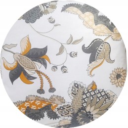 Apvali pagalvėlė 35 cm rytietiškai taburetei, auksinė