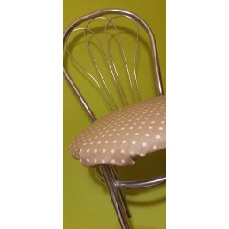 Apvali taburetės pagalvėlė, 40 cm taburetė, užvalkalas