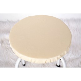 Apvalus pagalvės užvalkalas, 100% medvilnė, 40cm, smėlio spalvos