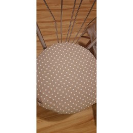 Apvalus pagalvės užvalkalas 100% medvilnė, 40 cm, pilki ir grafito ornamentai