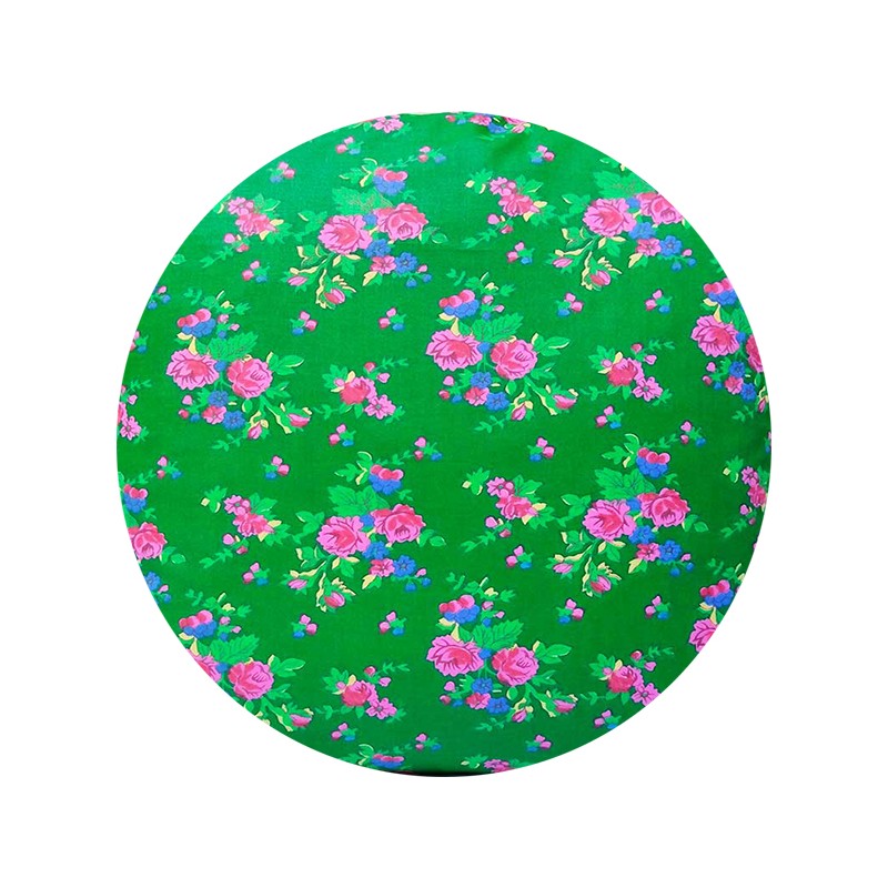 Apvali išmatų pagalvėlė, 100% medvilnė, 35 cm, aukštaičių žalia