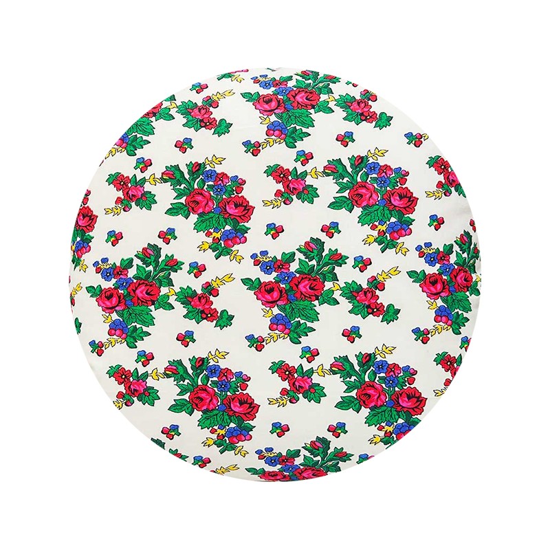 Apvali taburečių pagalvėlė, 100% medvilnė, 35 cm, aukštaičių ekru