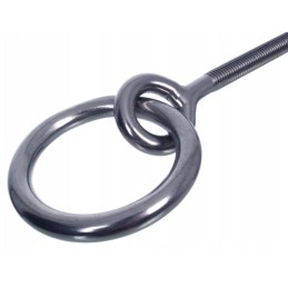 Nerūdijančio plieno sūpynės kablys m8 x 150 mm su žiedu