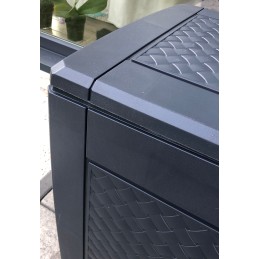 Plastikinis vazonas 17 cm, rudas molis DGA17 R624