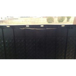 Plastikinis vazonas 17 cm, rudas molis DGA17 R624