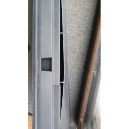 Plastikinis vazonas 17 cm, rudas molis DGA17 R624