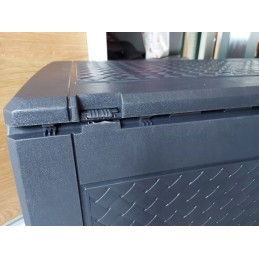 Plastikinis vazonas 17 cm, rudas molis DGA17 R624
