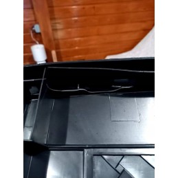 Plastikinis vazonas 17 cm, rudas molis DGA17 R624