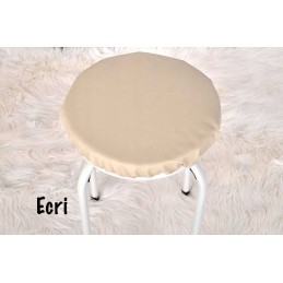 Ekologinės odos apvalios pagalvėlės taburetė 32cm