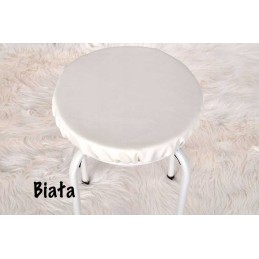 Ekologinės odos apvalios pagalvėlės taburetė 32cm