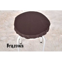 Ekologinės odos apvalios pagalvėlės taburetė 32cm