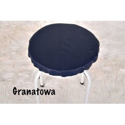 Ekologinės odos apvalios pagalvėlės taburetė 32cm