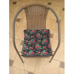 Kėdės pagalvėlė be kaklaraiščių 45x45 highlander juoda