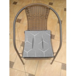 Kėdės pagalvėlė be kaklaraiščių 45x45 medvilnė 100% milano pilka