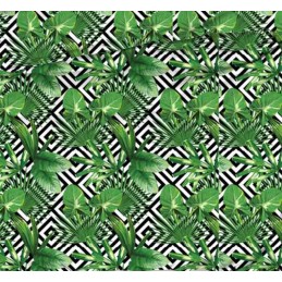 Mazginė kėdės pagalvėlė 45x45 lapeliai rombuose