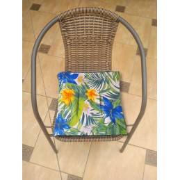 Surišta kėdės pagalvė 45x45 gėlės sode