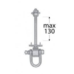 Sūpynių tvirtinimo kronšteinas, stropas d m12 130 mm
