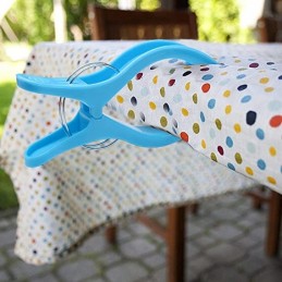 4 x dideli segtukai, sąvaržėlės, rankšluosčiams, gultai, patalynei, 16 cm, balta