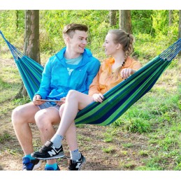 Tvirtas vieno asmens sodo hamakas + užvalkalas