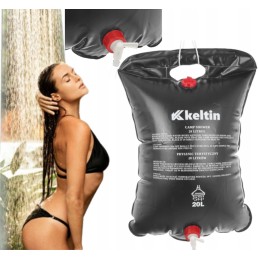 Solar camping shower for camping, field use, 20l