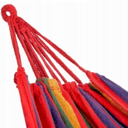 Didelis vienvietis hamakas 200 x 90 cm 1 asmens turistinis hamakas raudonas 120 kg